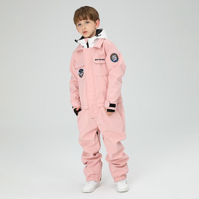 AACH 2024 Kinder Skianzug - Winddicht & Wasserdicht Mit Reflektor-Streifen