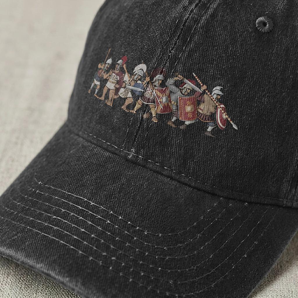 Roman Legion Soldiers Centurions Of The Empire Baseball Cap Unstructured Unisex Distressed Denim Snapback Hat Outdoor Adjustable