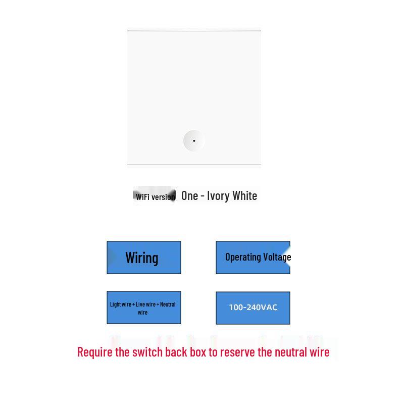 YiWeiLian Smart WiFi Switch Panel with Mobile & Voice Control Timer