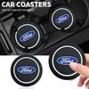 1/2pcs Car Coaster Water Cup Slot Non-Slip Mat Pad Silicone for Focus Fiesta EcoSport ESCORT Ranger Fusion Mondeo Mustang
