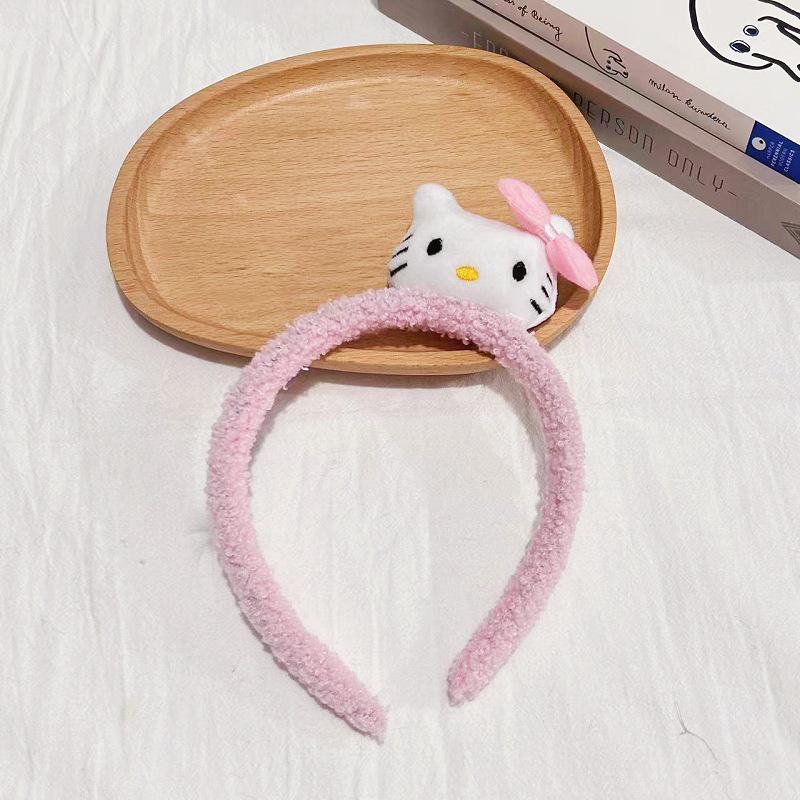 Cartoon Plush Headband: Cute Hair Accessory for Women & Kids, Perfect for Face Washing