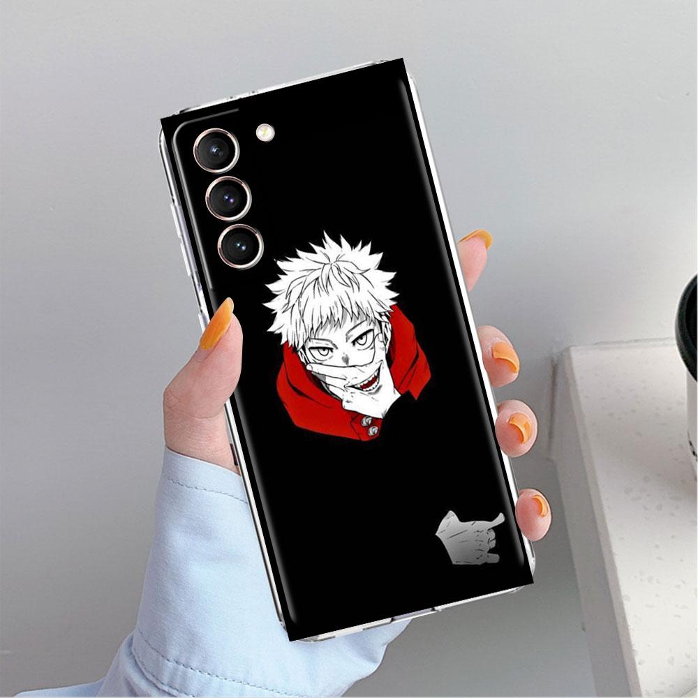 

Милый прозрачный чехол с изображением аниме Jujutsu Kaisen для Samsung Galaxy S22 S20 FE S21 S10 S9 Plus Note 20 Ultra 10 Lite, прозрачный чехол для телефона Samsung S22 5G