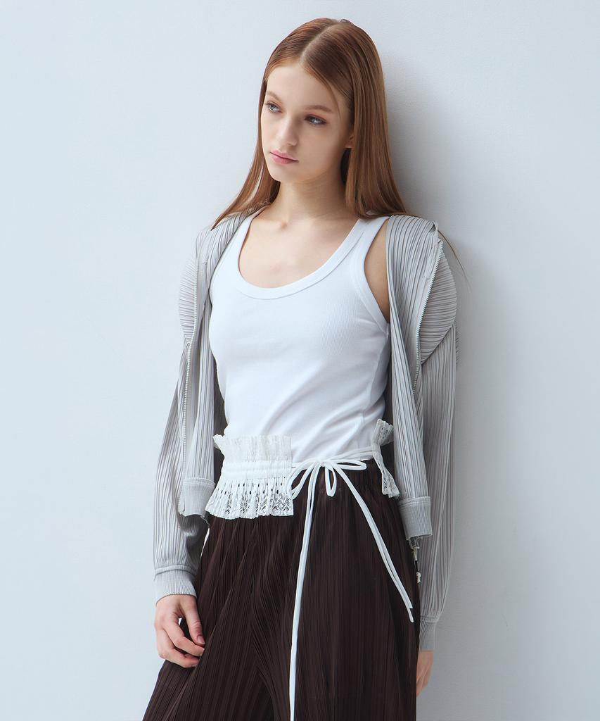 Waiowai Shirred Lace Pleated Belt