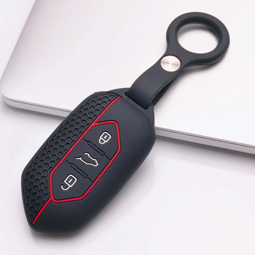 Key Fob Cover for Kia Sportage Ceed Sorento Rio Niro Seltos K5 K3 with Keychain Anti-Scratch Guard Shockproof Protection Soft Grip Texture
