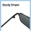 Men's Retro Metal Square Myopia Sunglasses Outdoor UV-Protective Driving Glasses Unisex Fashion Prescription Glasses To -3.5-4.0