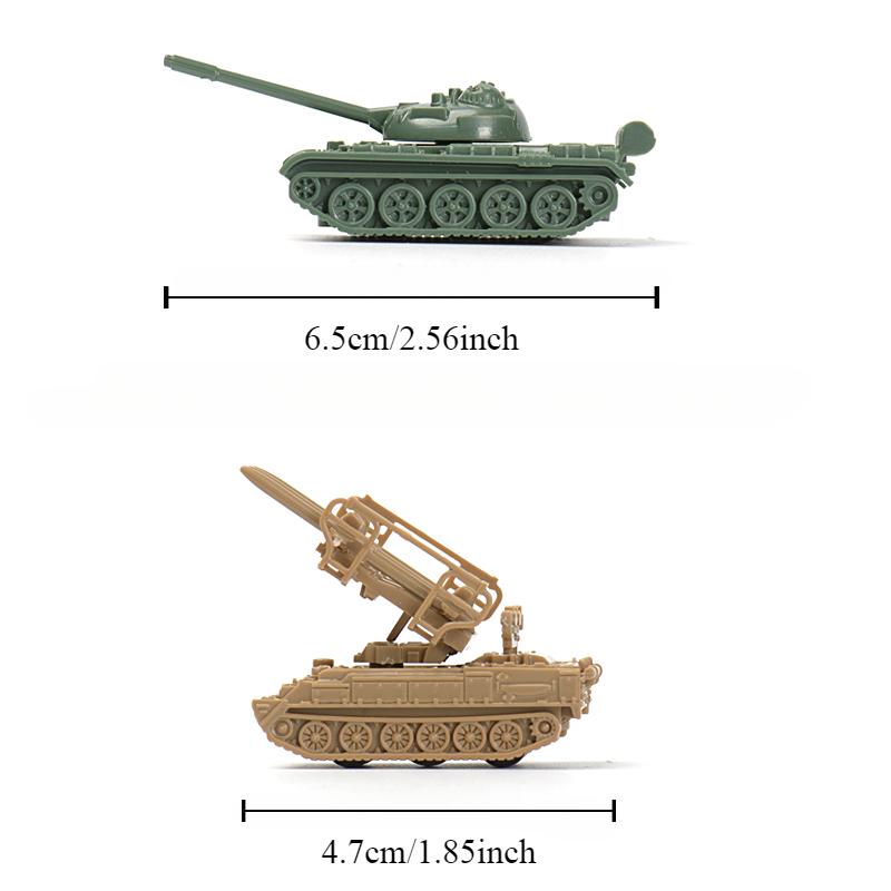 1/144 1/144 China 59 Tanc Rachetă Antiaeriană Sam-6 Asamblare 4D Model Masă Nisip 4 buc/set