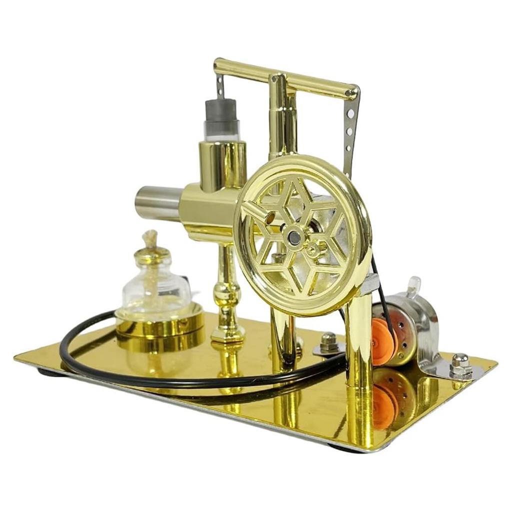 Gorący Model Silnika Stirlinga, Jednocylindrowy Metalowy Silnik Stirlinga Silnik Spalania Zewnętrznego, Zestaw DIY Silnika Cieplnego Dla Dorosłych Na Biurko Ed