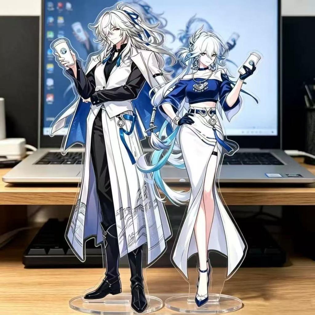 2Pcs New Honkai: Star Rail Series Full Body Stand Toy Cartoon Game Character Creativity Exquisite Printing Acrylic Stand Gift