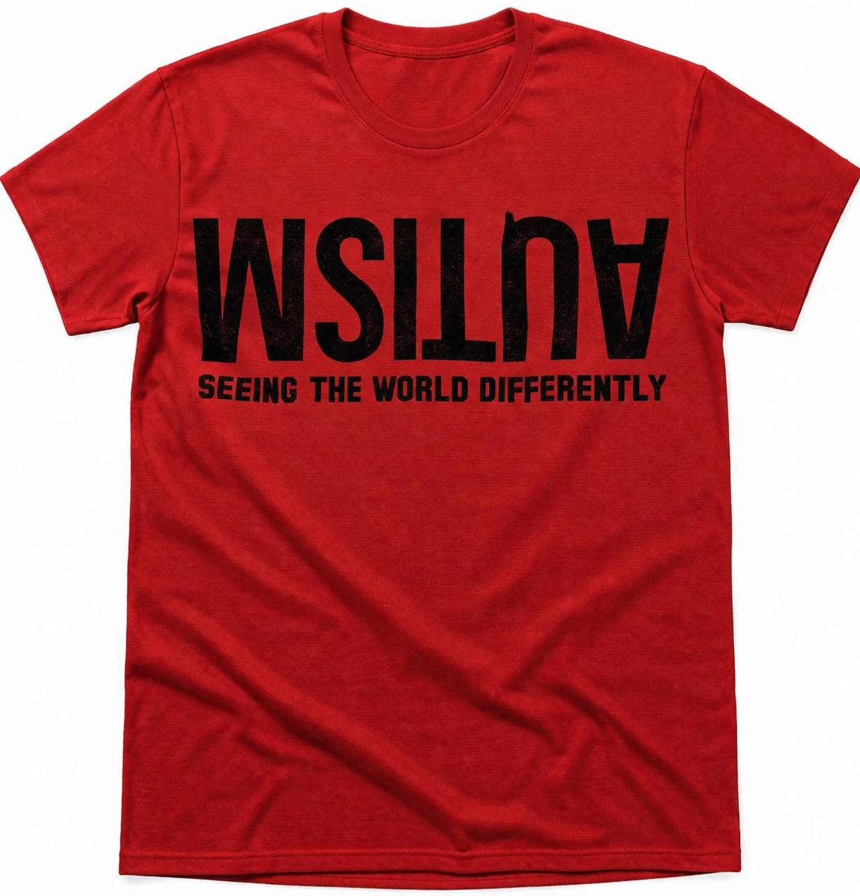 Autism... Seeing the world differently Spectrum T shirt tee XXXXL