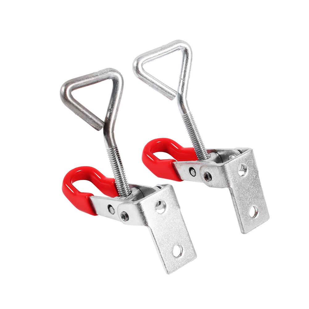 

2Pcs Cabinet Boxes Lever Handle Toggle Catch Latch Lock Clamp Hasp Metal Drawer Closet