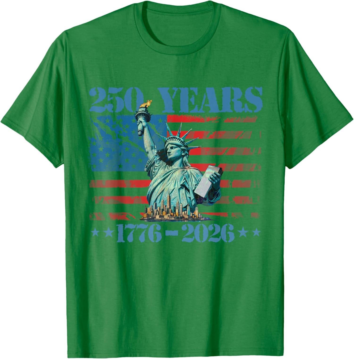 250 Years 1776 2026 250Th Birthday Party Gift Vintage Unisex T-Shirt S разноцветный