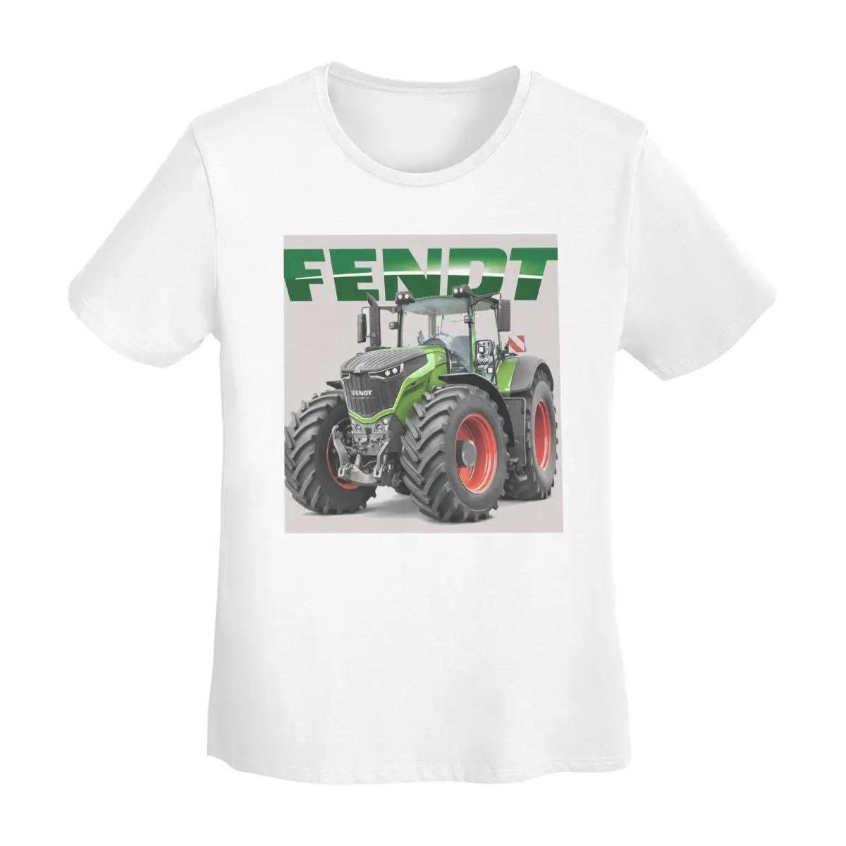 

Fendt GerUnisex Tractors TShirt Women Short Sleeve T Shirts Crew Neck Clothing Cotton Summer Tees Streetwear S