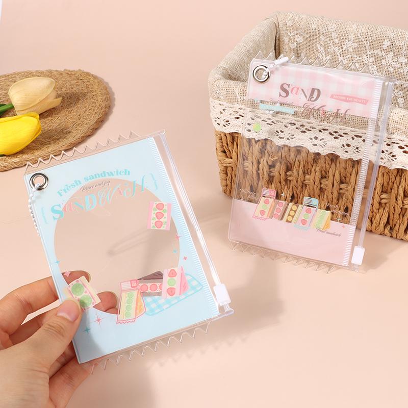 Transparent Candy Bag Photocard Holder Keyring Props Badge Display Bag Pendant Idol Photo Card Protective Cover Card Holder