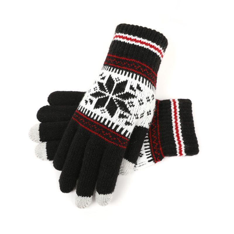 Luxuriously Warm Winter Gloves With Knitted Design And Touch Screen Compatibility