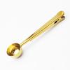 Two-in-one Cute Stainless Steel Coffee Spoon Sealing Clip Tea Coffee Measuring Spoon Scoop Kitchen Decor Accessories