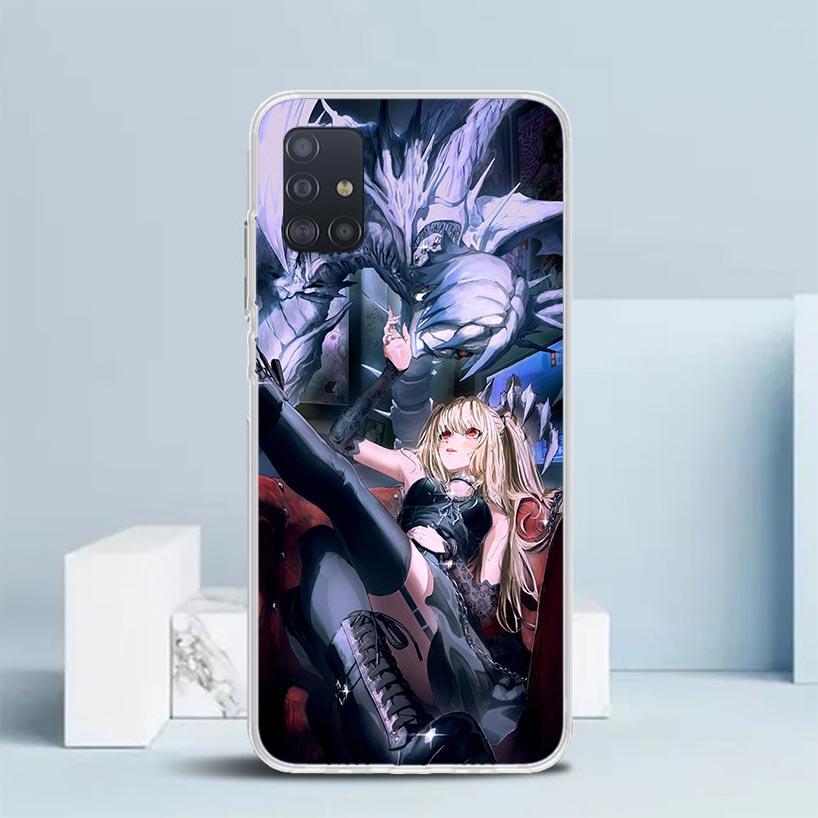 

N-Note D-Death MisaMisa Phone Case For Samsung Galaxy A52 A32 A22 A12 A51 A50S A30S A10S Note 20 Ultra 10 S10 Plus A31 A20 A71 A Samsung A50S