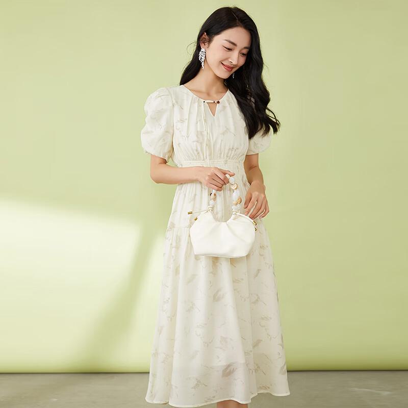 

Women s Summer Fashion V-Neck A-Line Midi Dress M