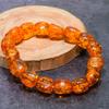 Natural Baltic Amber Gemstone Handmade Cuff Adjustable ETC-9791