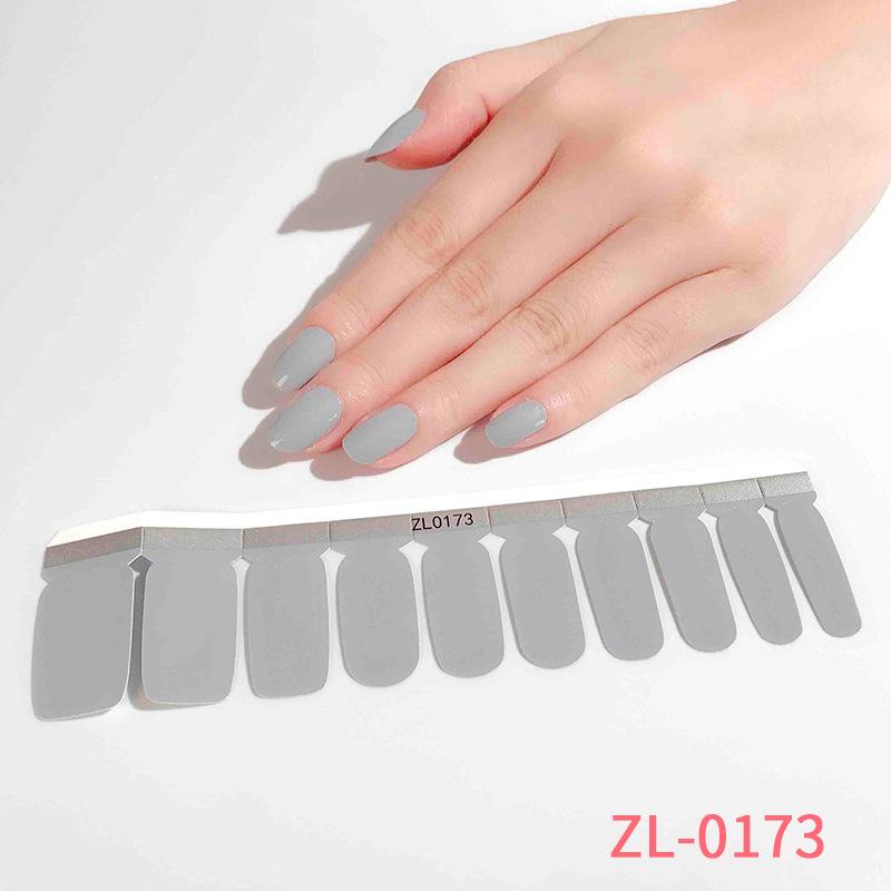 New 20 Nail Stickers Solid Color Nail Stickers Maternity Nail Stickers Fake Nails