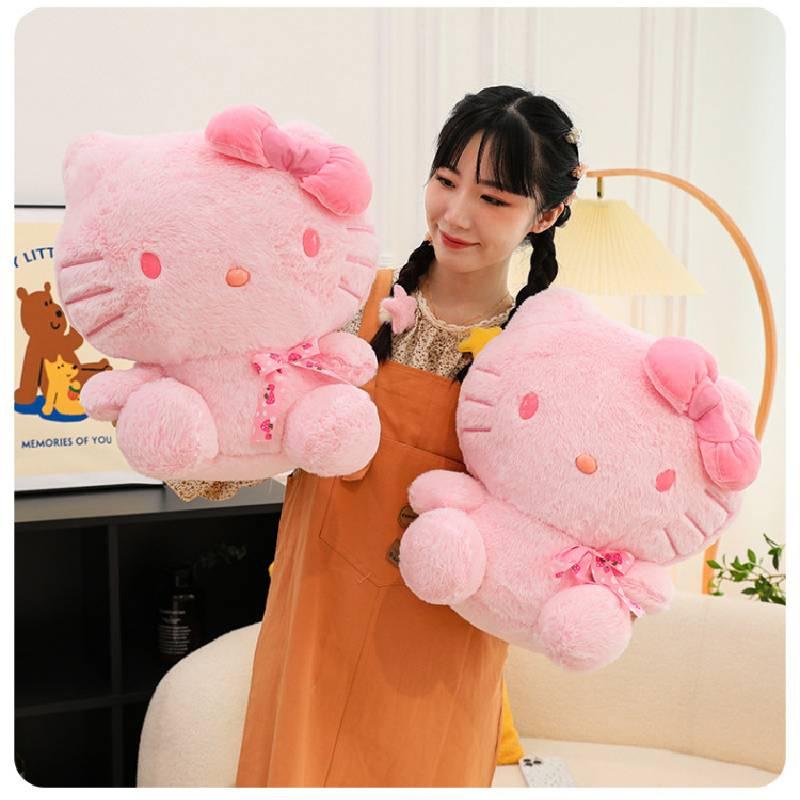 Super Soft Plush Pink Kitty Stuffed Animal Toy For Kids Perfect Birthday Gift