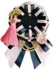 Ita Rosette Decorative Can Badge Various Ita Bag Favorite Rosette Pink G-triger Japanese-style - Rosette, Rosette, Parts, Chain, Ribbon, Decoration,