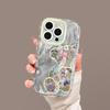 Cartoon Floral Bear Suitable for Apple 16promax Mobile Phone Case Iphone15plus Feather Cream 14 13