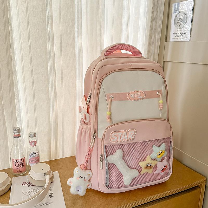 High Value, Fresh and Cute, Multi-pocket Backpack, Student Leisure, Simple and Large-capacity Backpack.