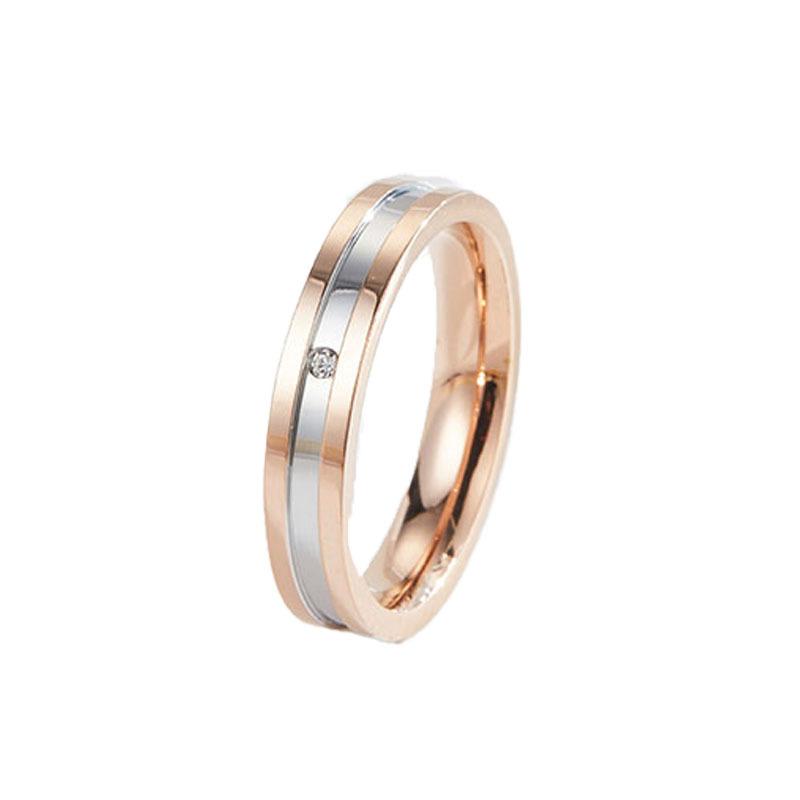 European and American Electric Titanium Steel Rings Couple Rings Jewelry