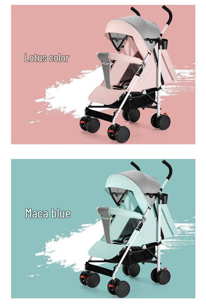 Lightweight Folding Baby and Toddler Umbrella Stroller with Recline Feature