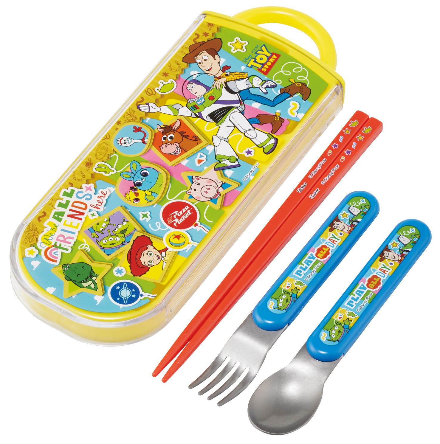 

Skater Bento Chopsticks Trio Set Disney Toy Story 26 Design for Boys and Girls Children s (Chopsticks, Spoon, Fork) 16.5cm (TACC2-A)