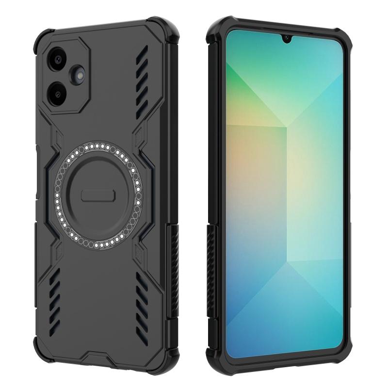 Magnetic Luxury Armor Shockproof Case For Samsung A06 Capas Luxury Colour Hard Shockproof Circular Magnetic Samsung Galaxy A06