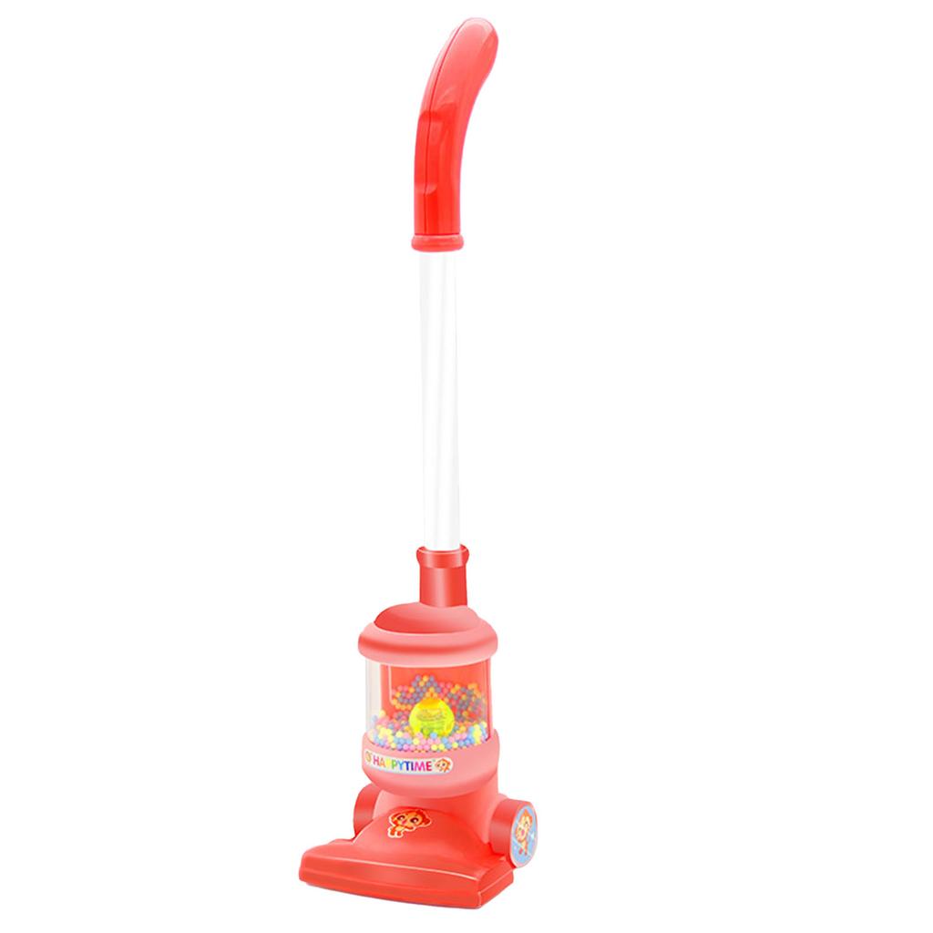 Artificial Vacuum Cleaner Toy Stimulation Realistic Household Pretend Vacuum Cleaning Toy for Children Orange