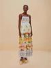 2025 European & American Fashion Printed Linen Slip Dress