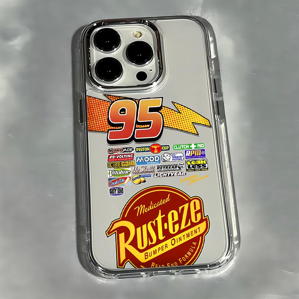 

Cars L-Lightning M-McQueen Phone Case for Samsung Galaxy S25 S24 S23 S22 S21 S20 Note20 FE Ultra Edge Plus 4G 5G Transparent Samsung S23 FE 5G