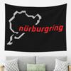 Tor Wyścigowy Niemcy Nurburgring Dekoracja Ścienna Sztuka Estetyczne Gobeliny do Salonu Sypialni Domu Tkanina Ścienna Wisząca na Ścianę