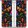 Mexican Folk Art Curtains Colorful Bird Flower Print for Living Room Boho Window Decor