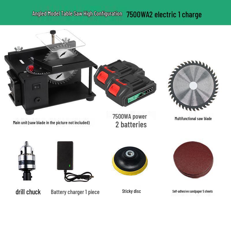 Compact Multi-Functional Table Saw for DIY Woodworking & Jade Cutting