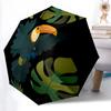 1pc Toucan, Jungle Automatic Open/close Umbrella, 8-Rib Sturdy Structure, Auto Folding/Opening, Portable Travel Umbrella for Women, C12