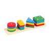 Kids 8-Note Xylophone Lacing Clock Rainbow Tower Four Sets Column Shape Board Worm Twist Baby Educational Toy MHWJ-003