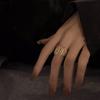 New Fashion Trend Unique Design Elegant Exquisite Vintage Pearl Open Ring Women Jewelry Party Premium Gift