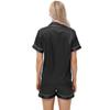 Ice Silk Pajamas Women's Long And Short Sleeves Satin Large Size Pajamas Home Clothes