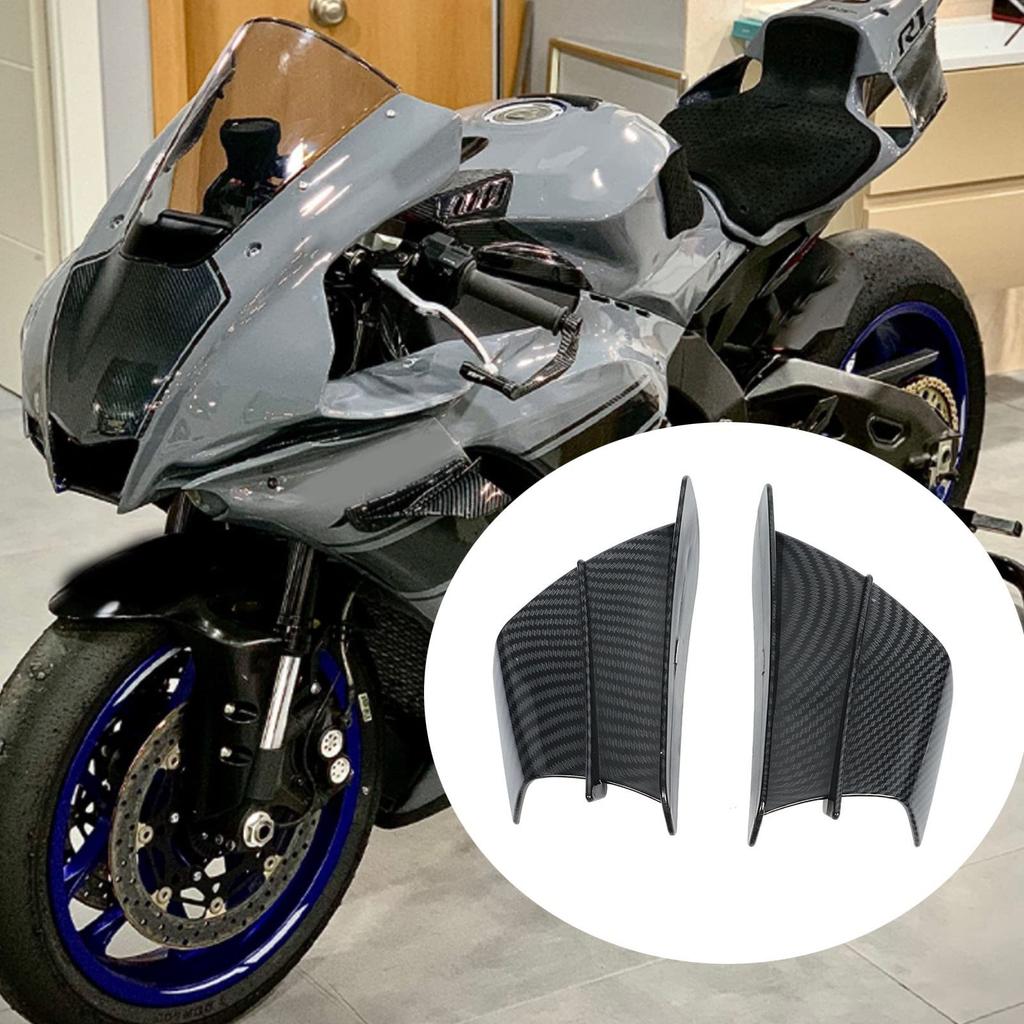Motorrad Winglets, Flügelspoiler, Aerodynamischer Flügel-Kit Spoiler, ABS-Material, Universal, 2 Stück