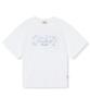 FALLETT Knitting Graphic Tee White