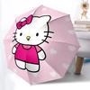 1pc Hello Kitty Automatic Folding Personality Personality Umbrella, Portable Collapsible Design, 8-Rib Iron Frame, All-Season Casual Outdoor Accessory