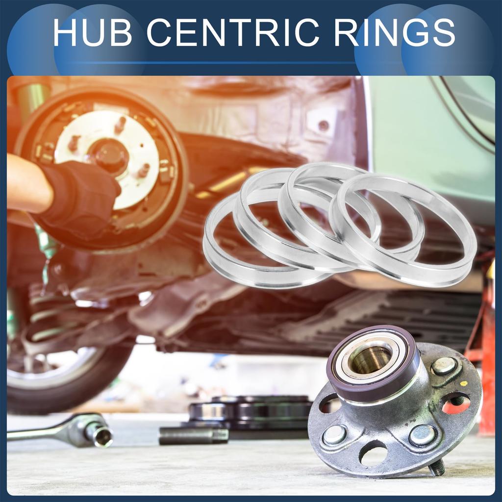 INFINAUTO Hub Centric Rings 65.1mm Inner To 72.6mm Outside Diameter Vehicle Wheel Hub Rings Aluminum Alloy 4pcs