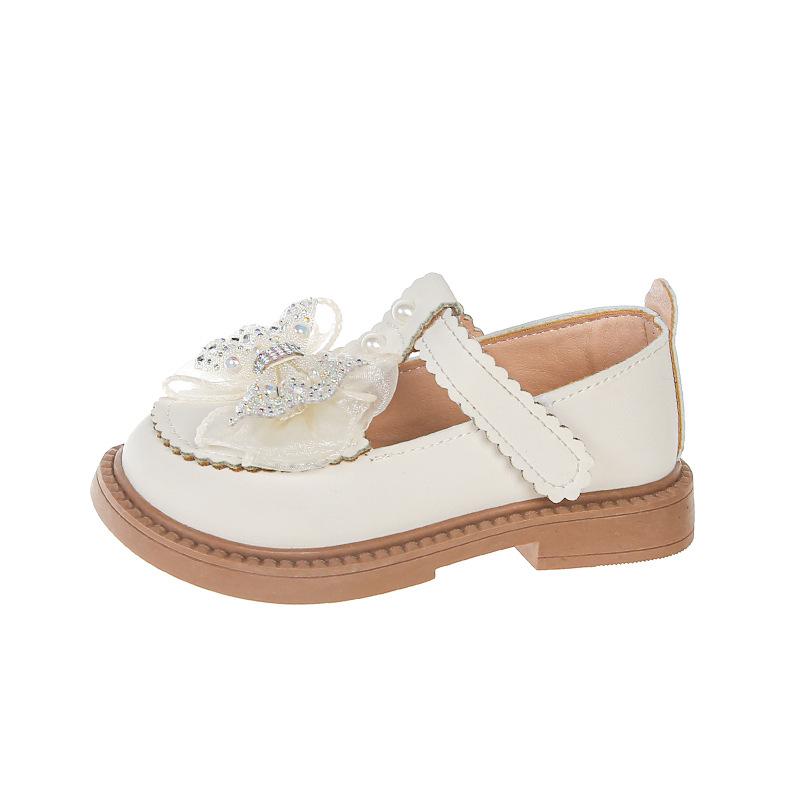 Autumn New Style Fashionable Bow Girls Comfortable Soft Sole Leather Shoes