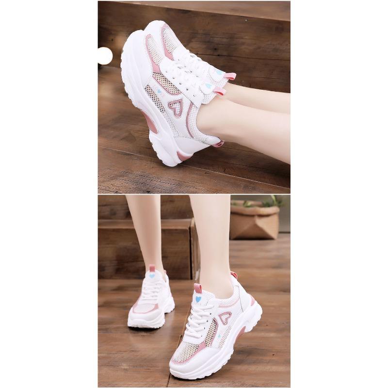 New Little White Shoes Women's Spring Korean Edition Mesh Lightweight and Comfortable Casual Running Shoes