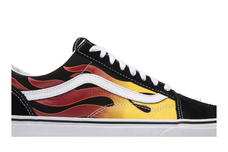 Men's Sneakers Vans Old Skool Flame (2017) Black/True White