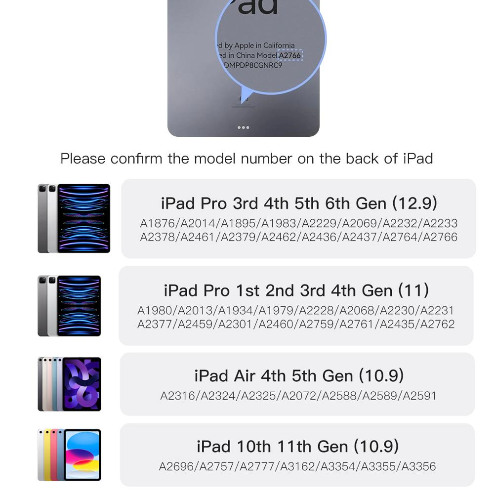 READ YYEAH Magic Keyboard für iPad 11. 10. Gen Hülle iPad A16 11. 11" A2696 A3354 A3355 A3356 Intelligente Magnetische Buchhülle