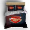 Arsenal Football Logo Biancheria da letto Set biancheria da letto (1 copripiumino, 2 federe, piumino non incluso)